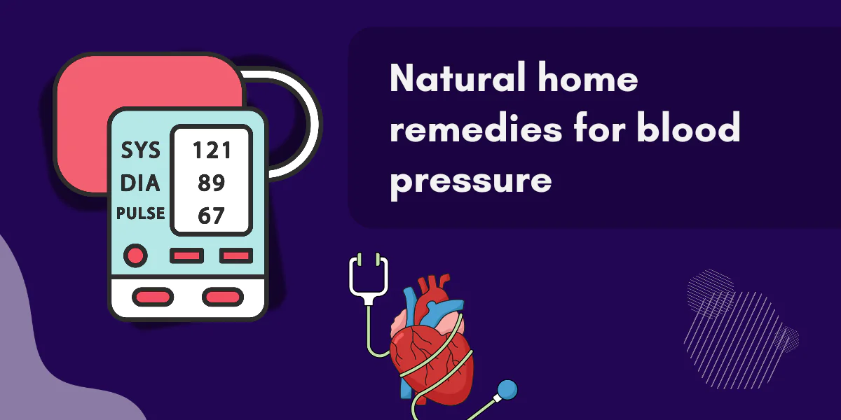 Natural home remedies for blood pressure solutions